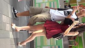 Upskirt - Peeping at a shoe store