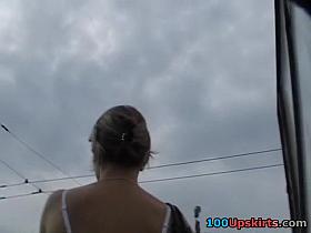 Incredibly sexy upskirt closeup