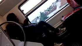 Candid cute black girl in nike air max