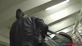 Some candid upskirts of the awesome lady with hot ass