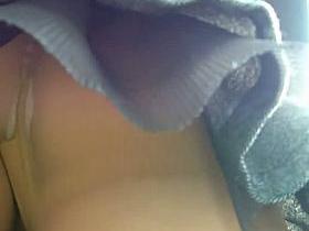 Amazing upskirt look on a tight ass of fantastic and hot girl