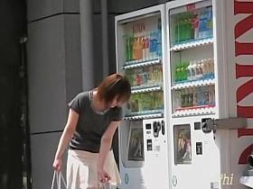 Trying to get a refreshment while skirt sharks are around