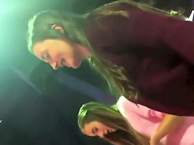 Upskirts of girls at the arcade