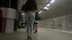 High heels and skinny jeans