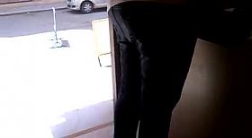 My Gf's desi ass candid..Indian curvy ass voyeur