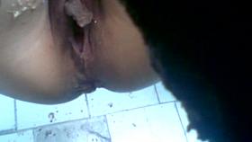 Big pussies open widely while the amateur pissing action