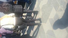 spy sexy ass blonde in station romanian