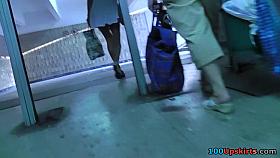 Precious upskirts provided by the hawt non-professional