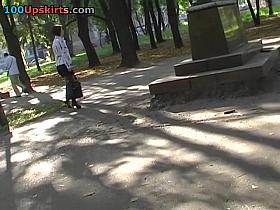 Gorgeous panty upskirt footage