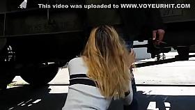 Public Anal vor dem unbekannten Studenten mit LeaSchwarz