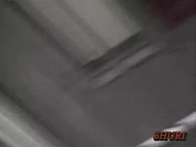 Down the stairs and off her top sharks go with her tits