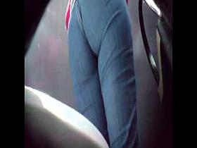 Toilet spy camera gets babe in tight jeans pissing