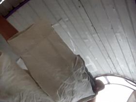 Girl in dressing room without her nice panty thong