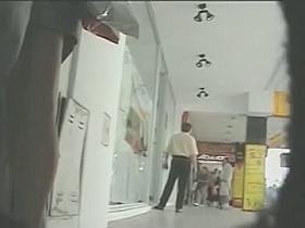 Upskirt voyeur follows a bunch of hot women