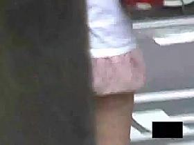 Terror of the Asian girls bending over