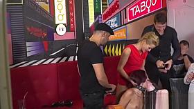 Euro lesbians dominated in public