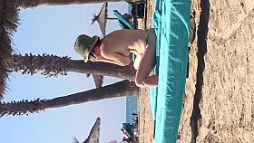 voyeur look at the beach