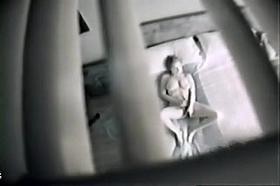 Spying on a masturbating woman through the vent