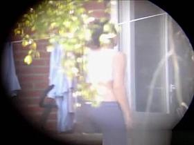 Sexy neighbor workout