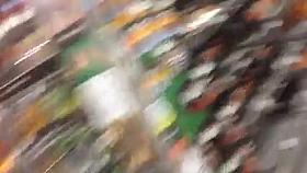 Home Depot Latina Ass in Blue tights