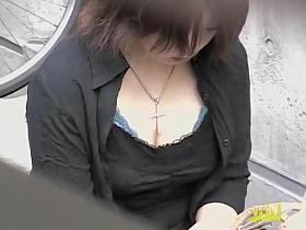 Small Asian whore gets her breasts squeezed by some random bloke