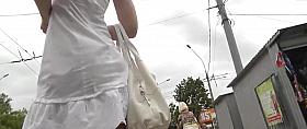 Upskirt And Downblouse On Tram