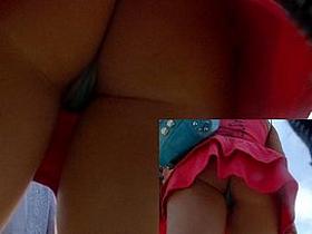 Hot street voyeur upskirt