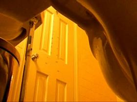 hot girlfriend caught naked in bathroom - hidden camera