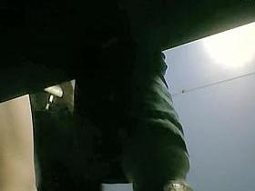 Great cellulites ass naked of dressing room fem in swimsuit