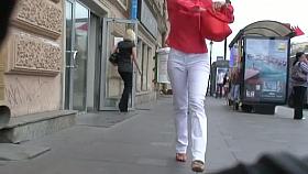 Voyur vid of a hot proper lady with a nice rack, ass and pussy