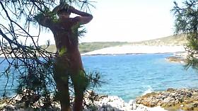 CMNF nudist girl Hvar