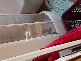 my gf orgasm in shower with dildo