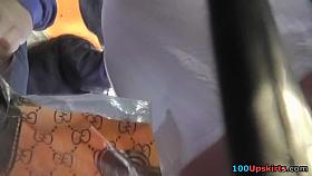 Awe-inspiring upskirt closeup