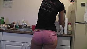 Sexy Butt in kitchen :)
