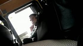 Jerking in bus (one of many tries) no cum