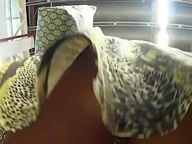 Bubble butt under a skirt