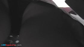 Quick peek up her mini petticoat