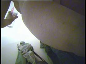 The fresh butt sexily teases on changing room spy cam