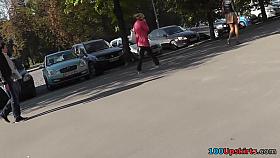 Darksome panty and tan pantyhose up the petticoat