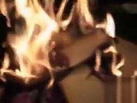 Camping trip threesome featuring two cute maidens