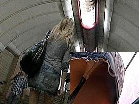 Bewitching legs upskirt movie scene