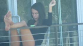 Neighbor Girl Goes Legs Up!