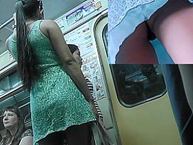 Unrepeatable upskirt video with slim hottie