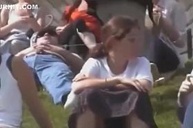 Sitting upskirt compilation