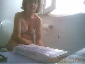 Hidden cam. Super video of my mature mom in toilet
