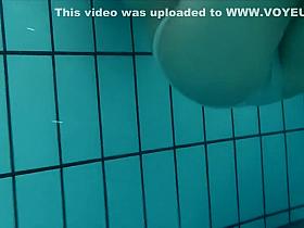 Underwater spying of a hot teen girl