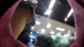 Upskirt at the clothes shop