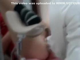 Spying on a gyno exam shows her genitals