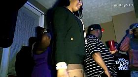 House Party! - Crazy Big Booty in Purple Leggings