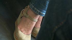 Gorgeous Mature Feet In Wedges Heels